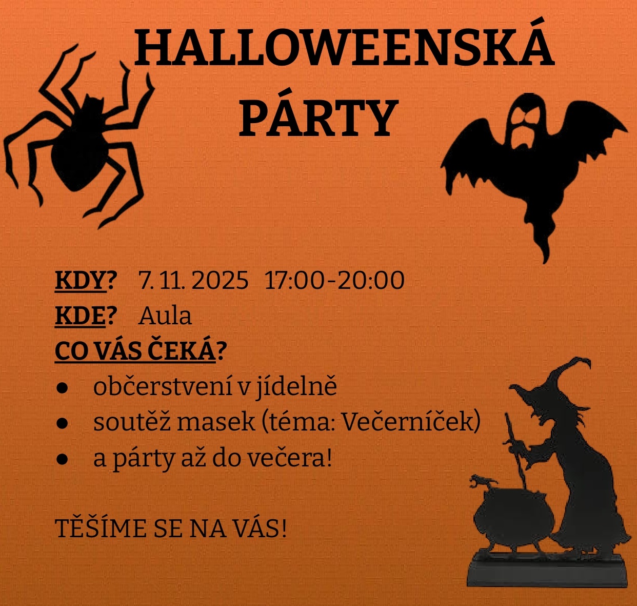 Ilustrační obrázek článku - Haloweenská party